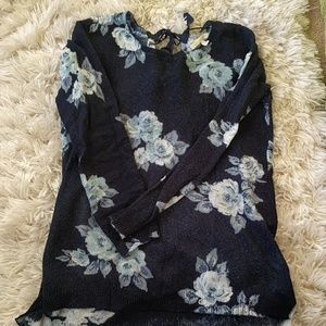 LC Lauren Conrad Ribbon Tie-Back Sweater